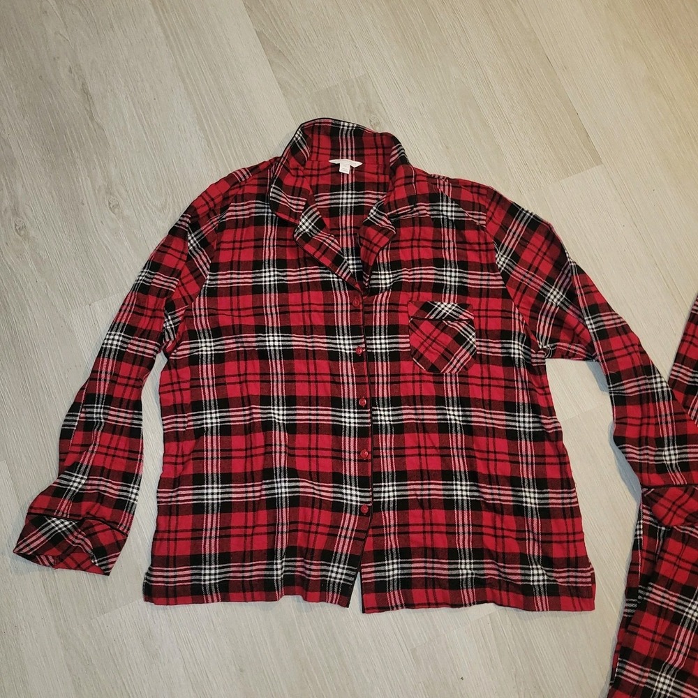 Charter Club Plus Size 2X Red Plaid Christmas Pajamas Comfy Cozy‎ Winter Warm